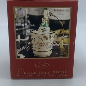 Vintage Lenox Millennium Celebrate 2000 Ornament